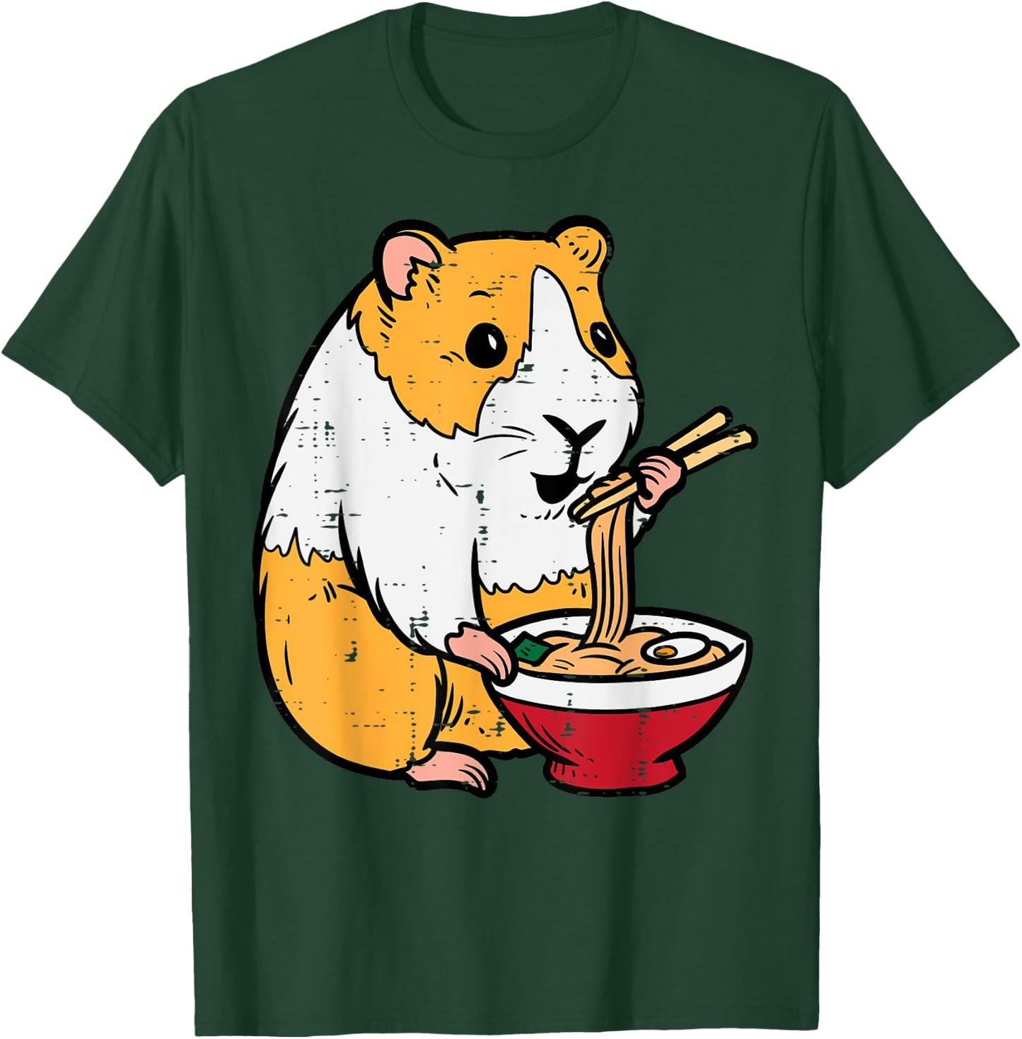 Guinea Pig Ramen Kawaii Cavy Anime Japanese Men Kids Women T-Shirt - T-Shirt | Forest