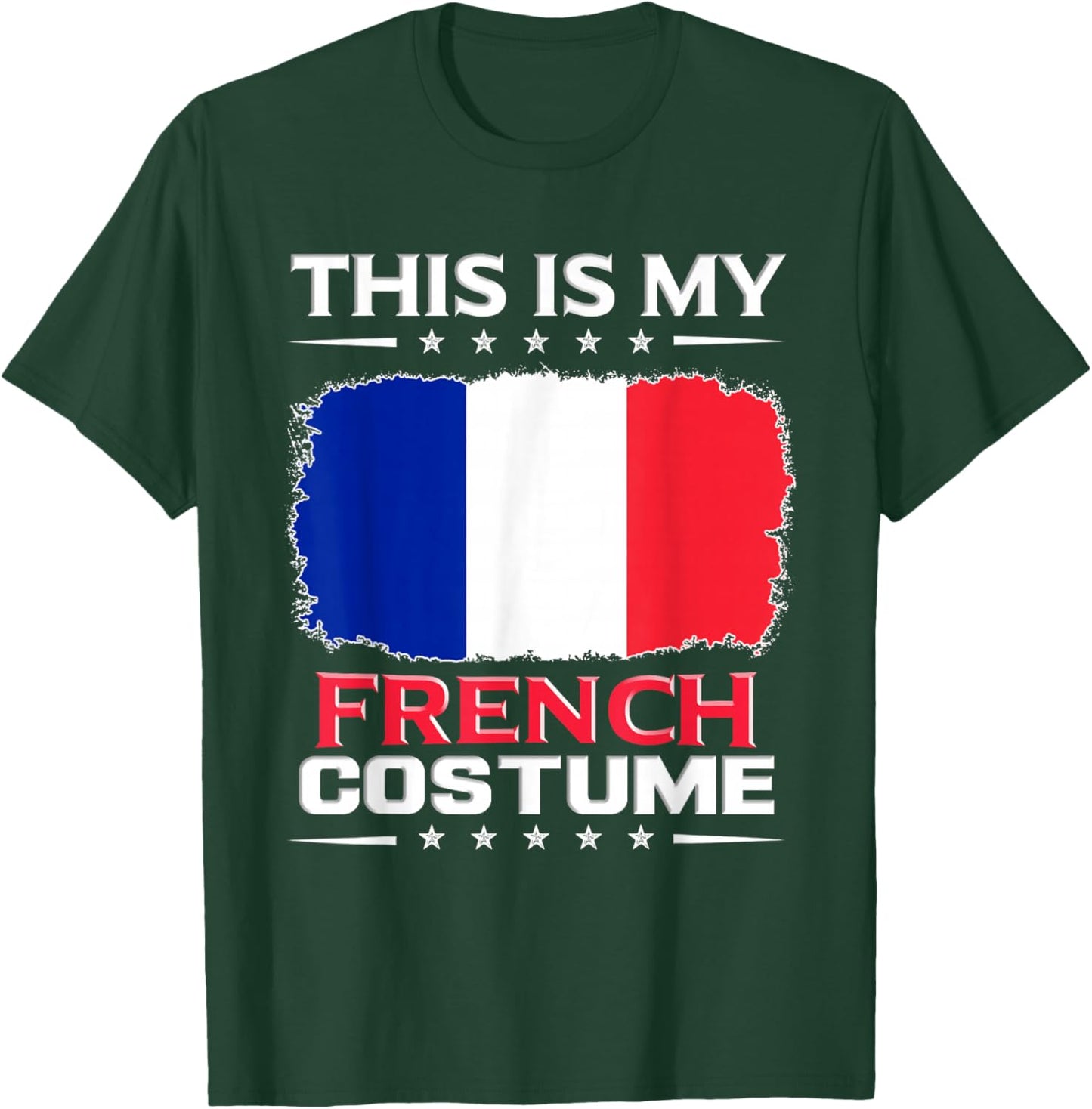 Das ist mein Französisches Kostüm France , black T-Shirt - T-Shirt | Forest