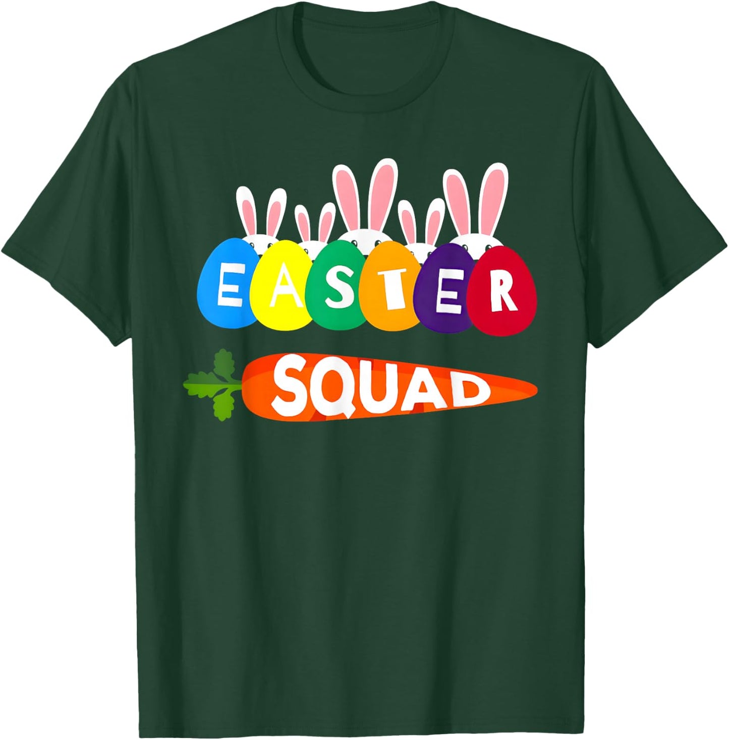 Easter Squad Family Matching Easter Day Bunny Egg Hunt Group T-Shirt - T-Shirt | Forest