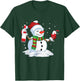 Snowman Drinking Red Wine Funny Partner Matching Couple T-Shirt - T-Shirt | Forest