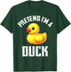 Pretend I'm A Duck Costume Funny Duck Halloween Costume T-Shirt - T-Shirt | Forest