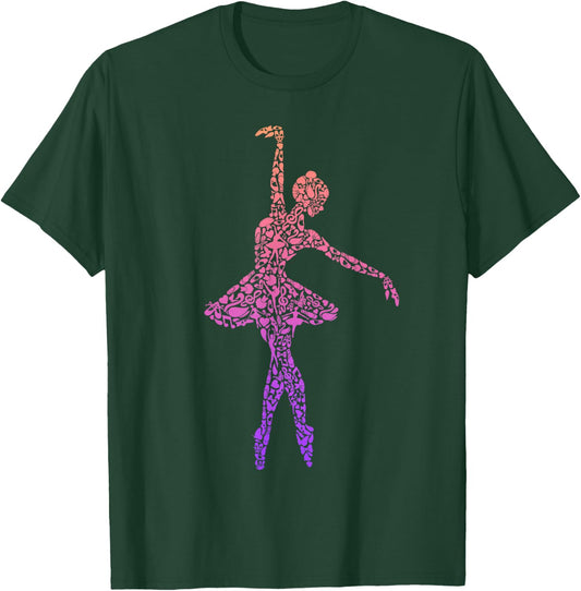 Balletttänzerin Ballerina Tanzen Mädchen Ballett Tänzerin T-Shirt - T-Shirt | Forest