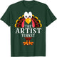 Thanksgiving The Artist Turkey Matching T-Shirt - T-Shirt | Forest