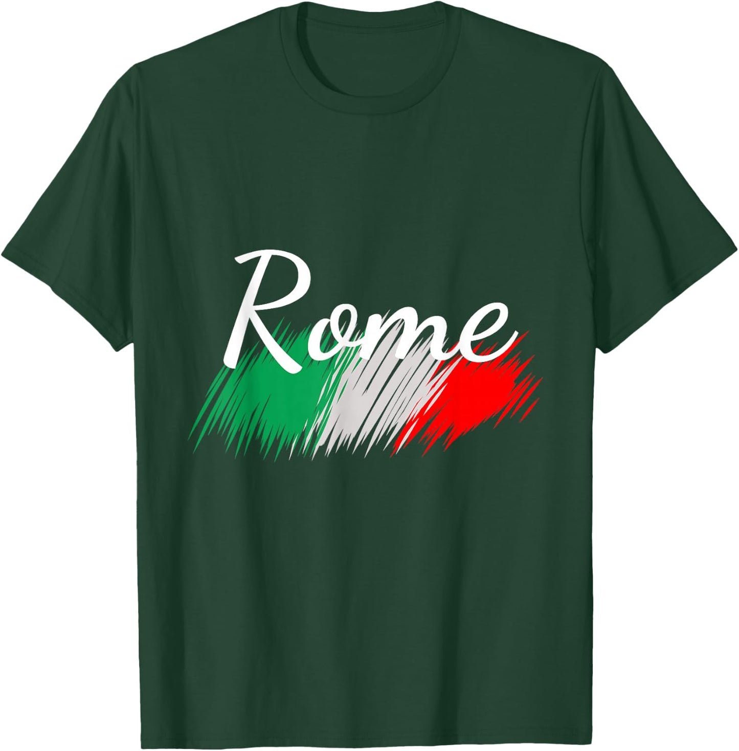 Rome Italy Flag Roma Italia Souvenir Matching Italian T-Shirt - T-Shirt | Forest