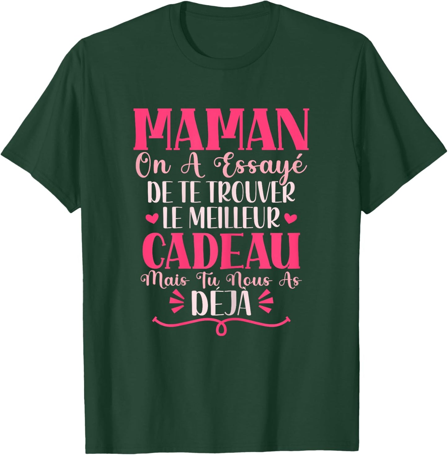 Mom Gift Mother's Day Personalised , Black T-Shirt - T-Shirt | Forest