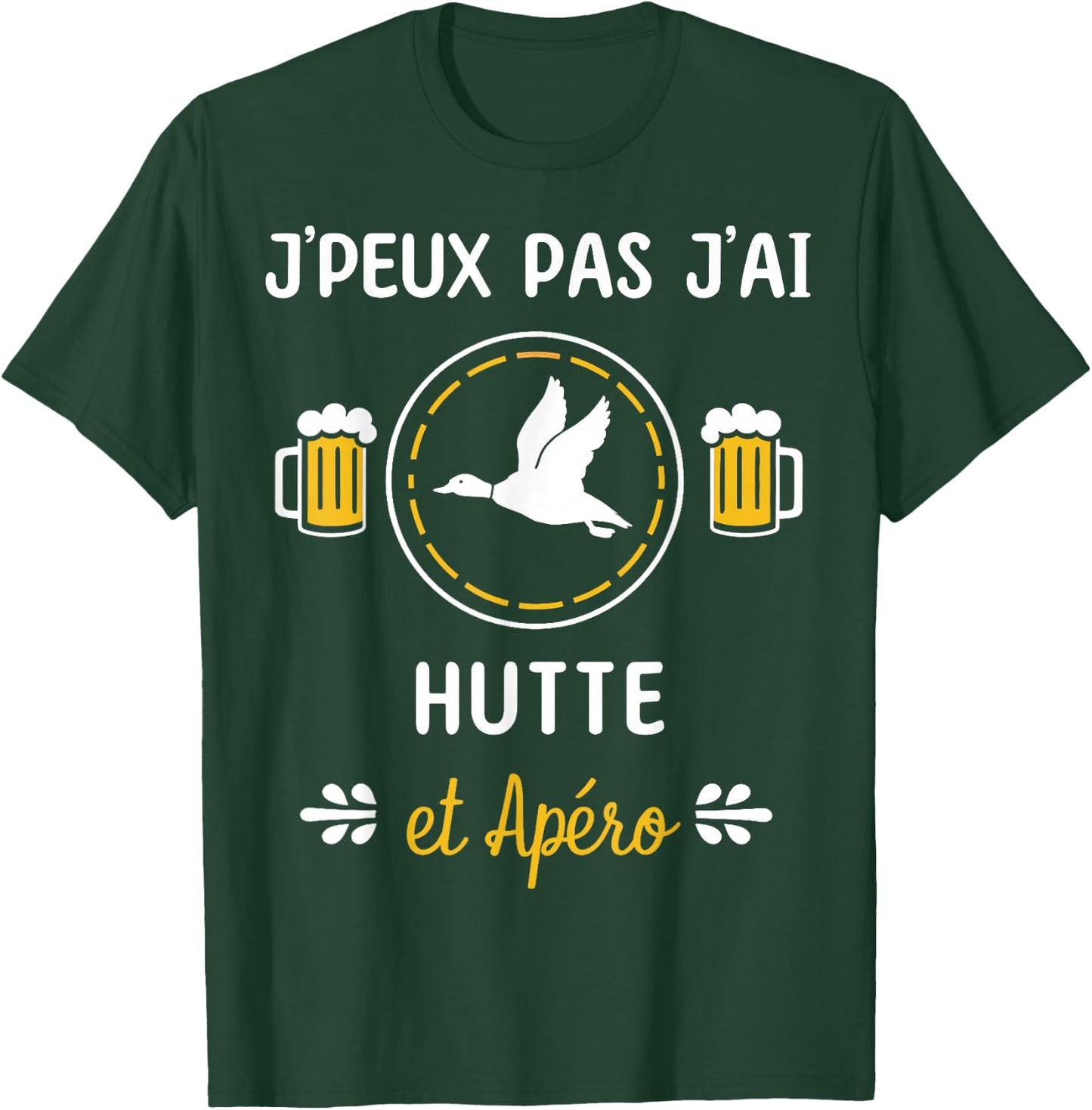Je peux pas j'ai Hut , Black, S T-Shirt - T-Shirt | Forest
