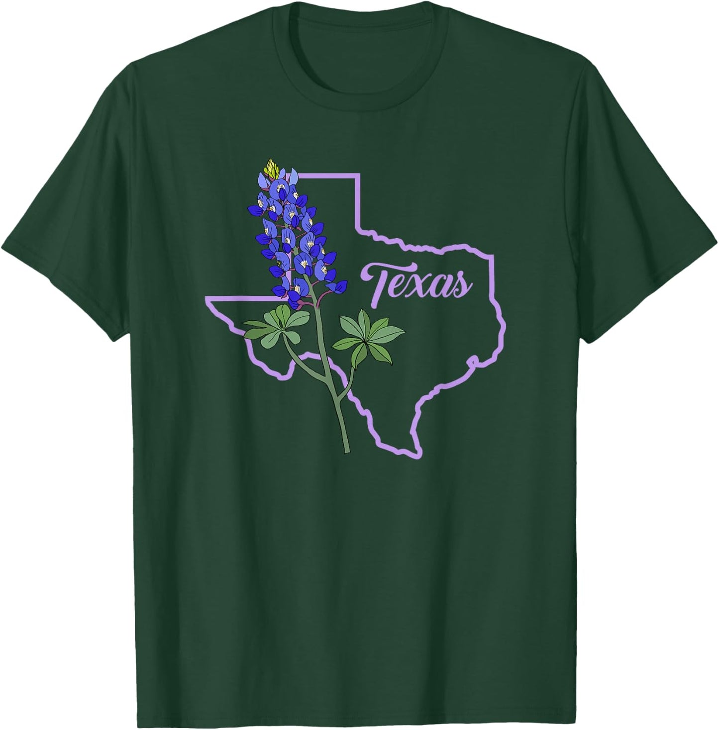 Texas Bluebonnet Flower T-Shirt - T-Shirt | Forest