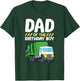 Dad Of The Birthday Boy Garbage Truck Birthday Party T-Shirt - T-Shirt | Forest
