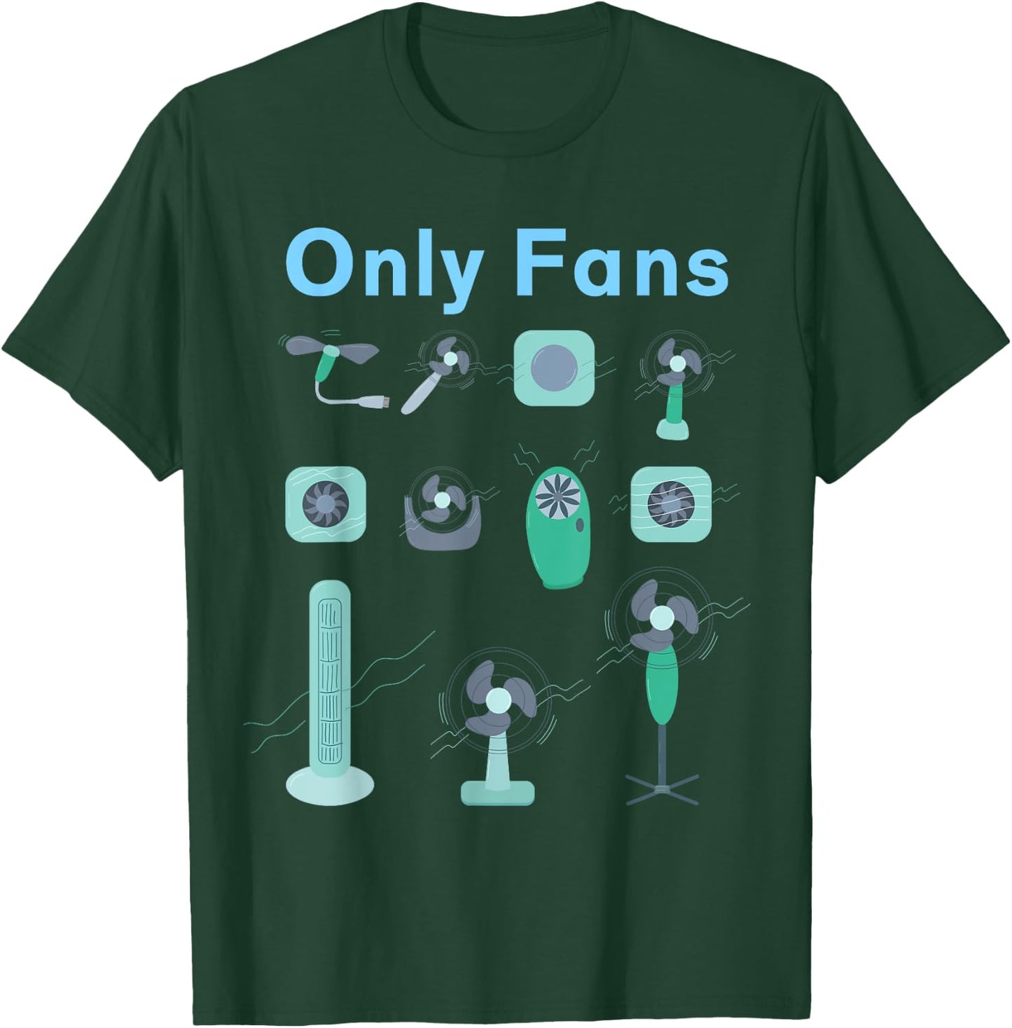 Only fans , Black, S T-Shirt - T-Shirt | Forest
