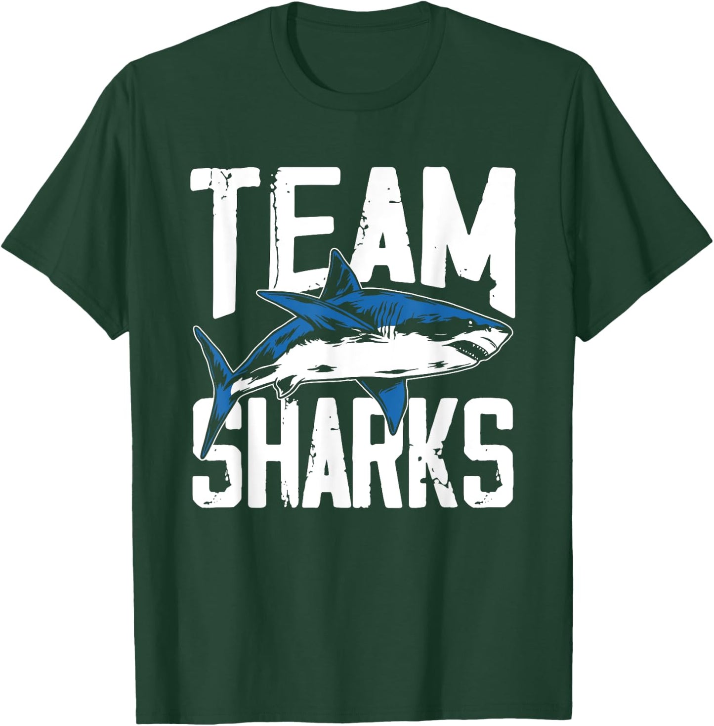 Team Sharks Teeth Animal Lover Shark T-Shirt - T-Shirt | Forest