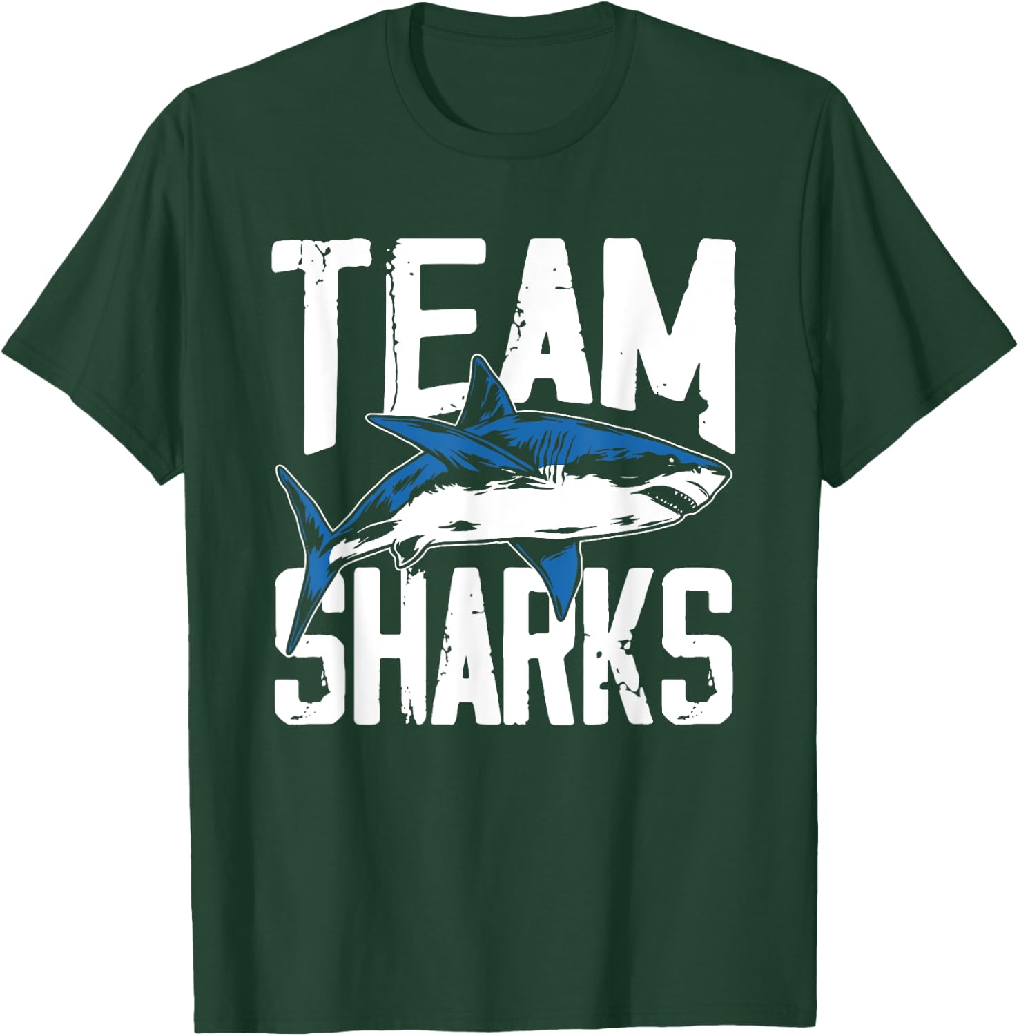 Team Sharks Teeth Animal Lover Shark T-Shirt - T-Shirt | Forest