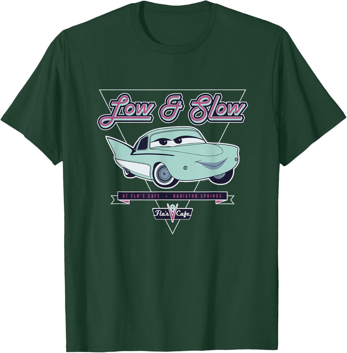 Disney and Pixar’s Cars Flo Low & Slow at Flo’s V8 Café T-Shirt - T-Shirt | Forest
