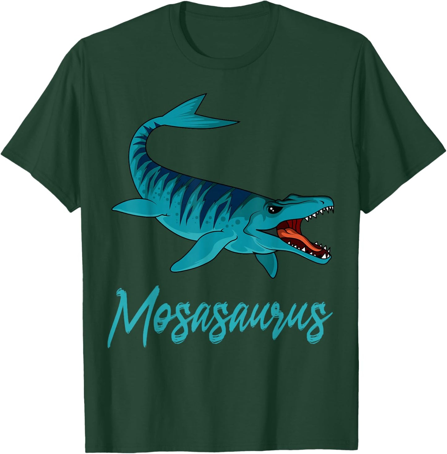 Mosasaurus Aquatic Dinosaur Paleontologist Prehistoric T-Shirt - T-Shirt | Forest