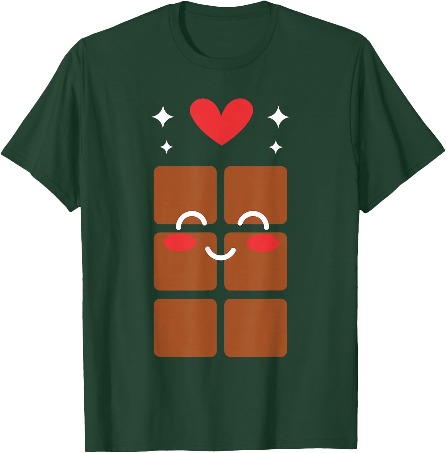Humor Chocolate Cute Cake Simple Chocolate Tablet , Black, S T-Shirt - T-Shirt | Forest