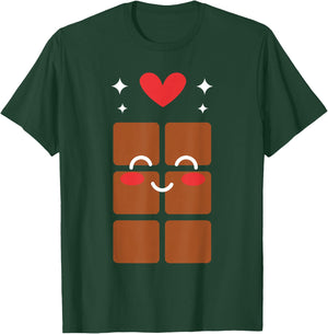 Humor Chocolate Cute Cake Simple Chocolate Tablet , Black, S T-Shirt - T-Shirt | Forest