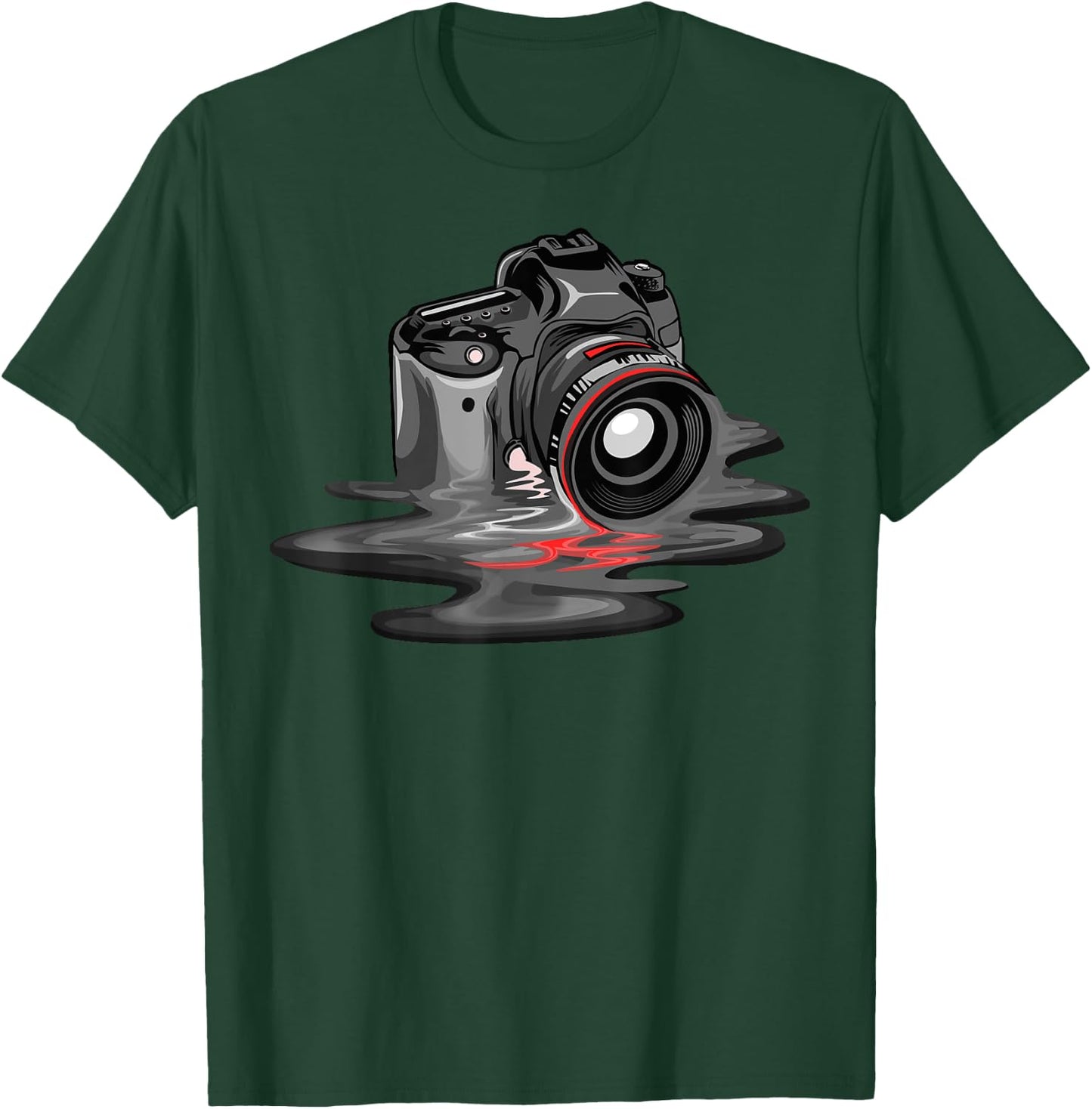 Funny Camera Gift Photographers Men Women Photography T-Shirt - T-Shirt | Forest