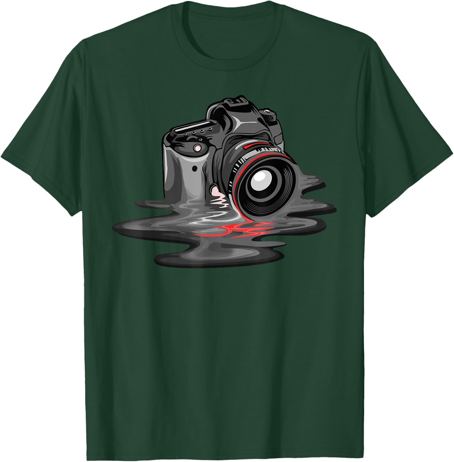 Funny Camera Gift Photographers Men Women Photography T-Shirt - T-Shirt | Forest
