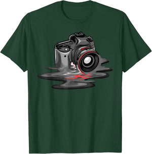 Funny Camera Gift Photographers Men Women Photography T-Shirt - T-Shirt | Forest