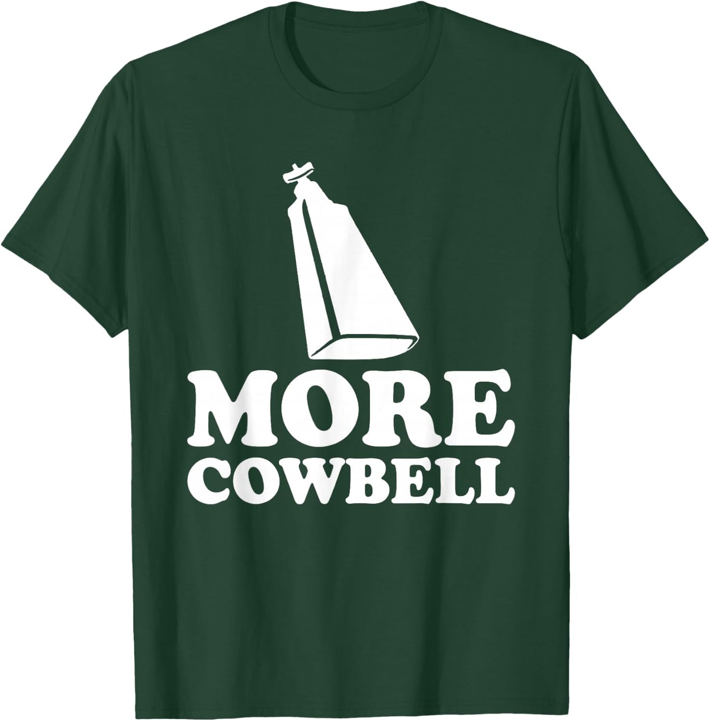 More Cowbell Vintage Sketch Comedy Funny Drummer T-Shirt - T-Shirt | Forest