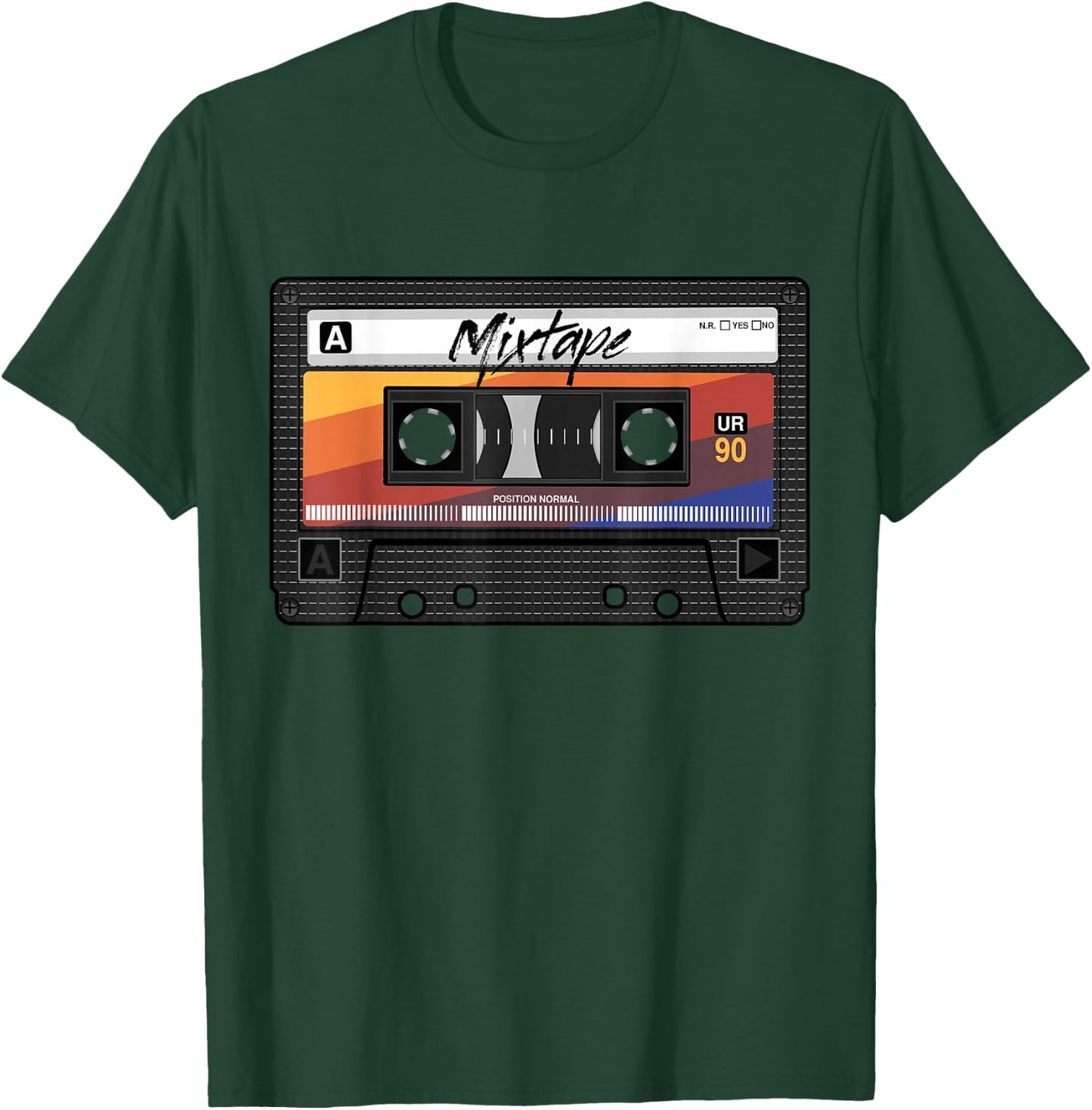 Mixtape Cassette 90s Party 80s Retro Music Tape , black T-Shirt - T-Shirt | Forest