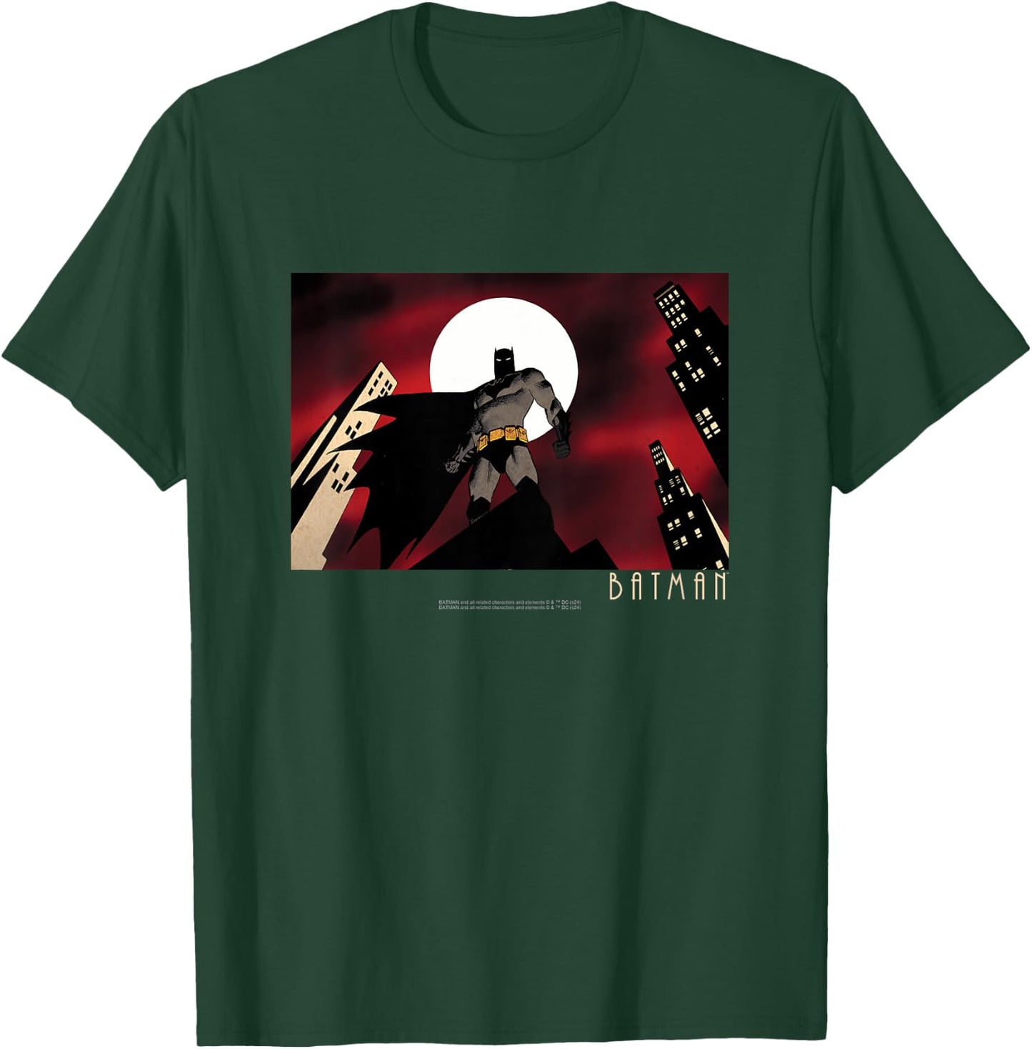 Kids Batman Red Sky Landscape Camiseta , Black, 2 T-Shirt - T-Shirt | Forest