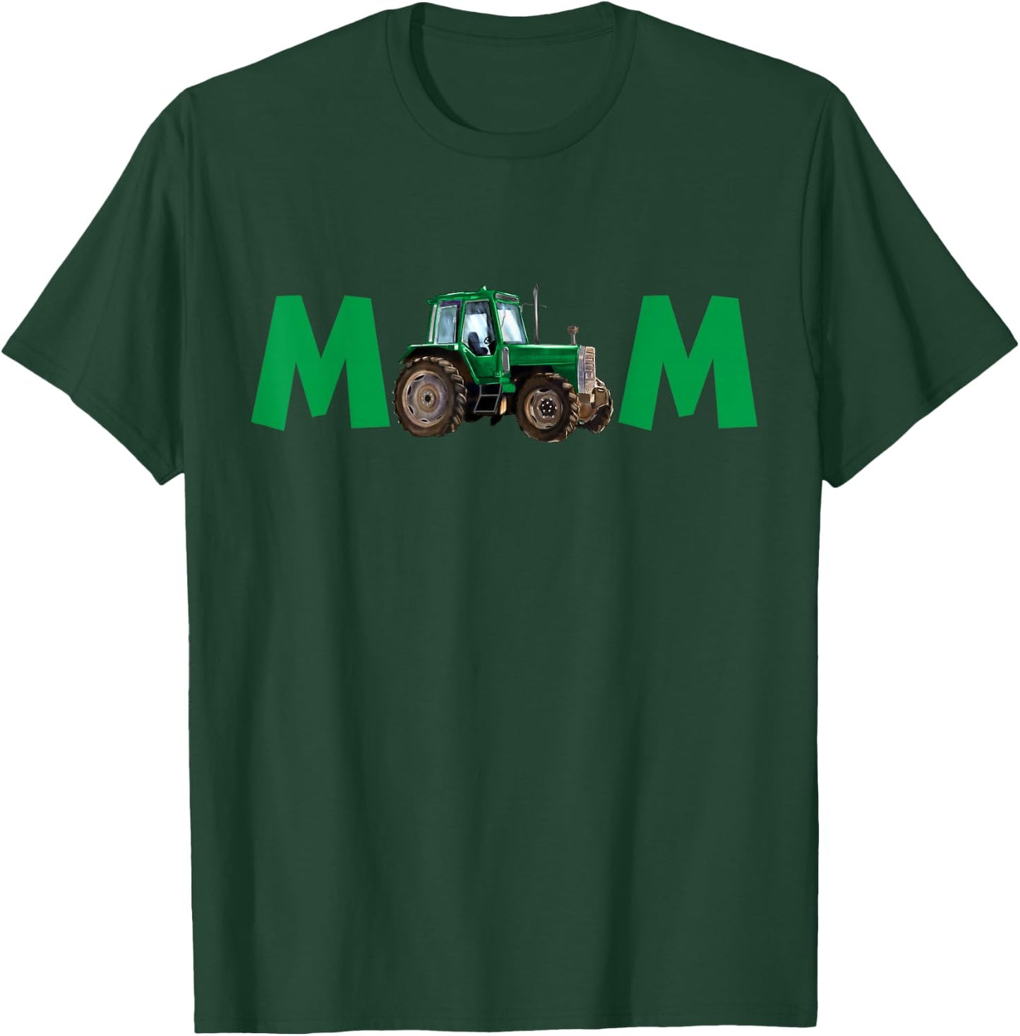 Mama Mom Of The Birthday Boy Farm Tractor Family Matching T-Shirt - T-Shirt | Forest