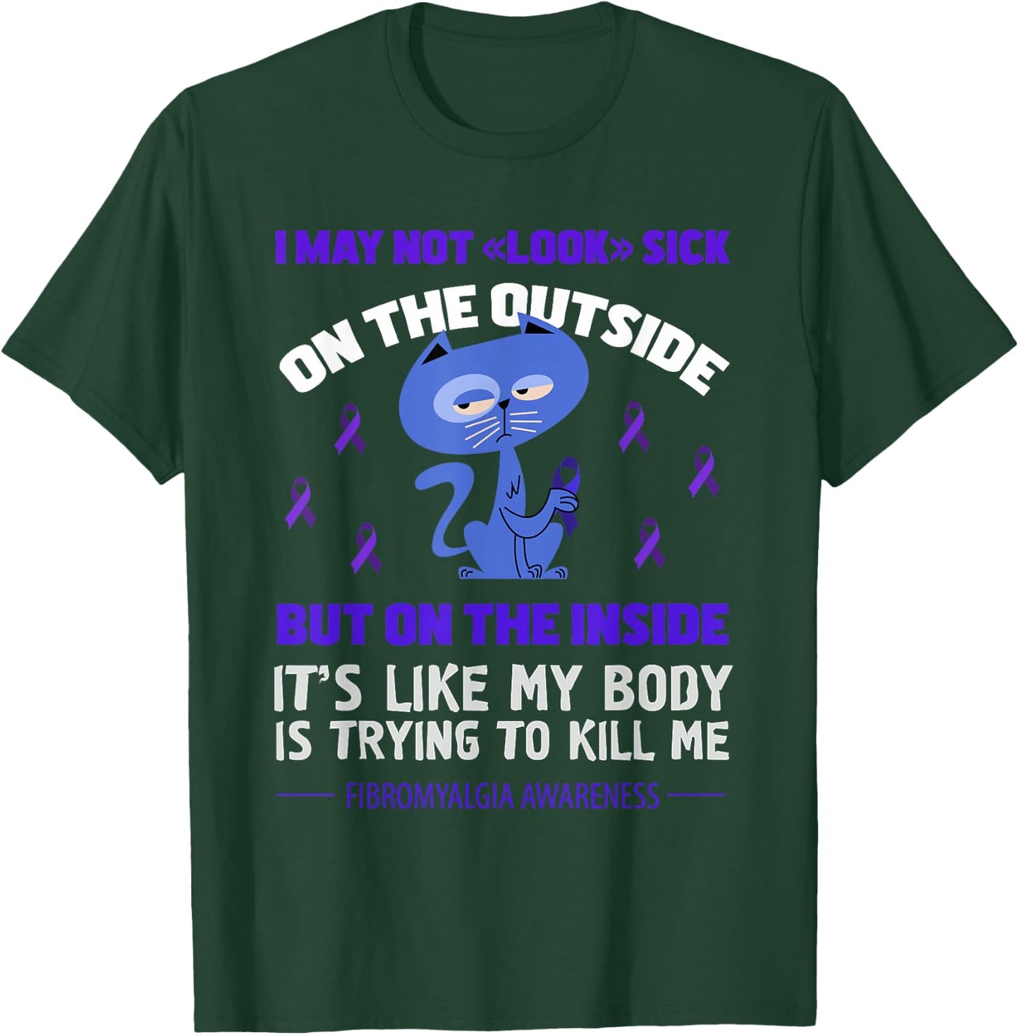 Fibromyalgia Awareness T-Shirt - T-Shirt | Forest