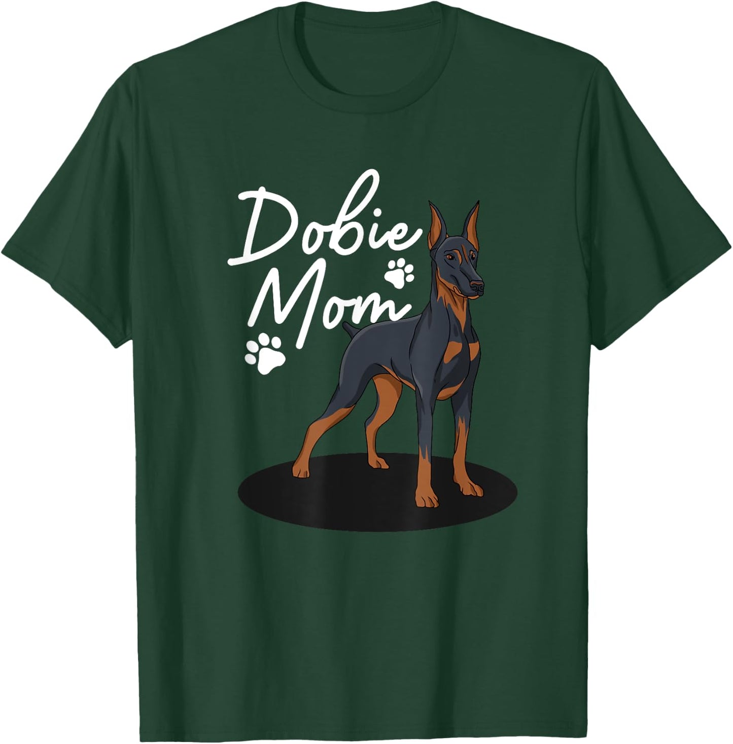 Cool Doberman Mom Girls Mother Doberman Pinscher T-Shirt - T-Shirt | Forest
