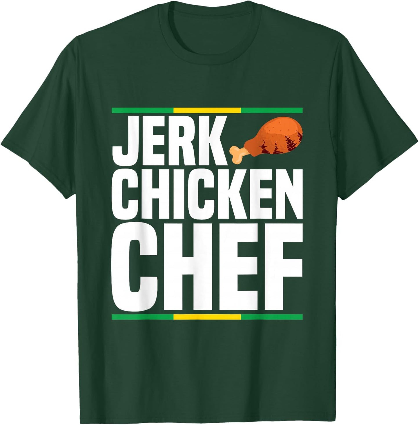 Jerk chicken chef Design for a Jerk Chicken chef T-Shirt - T-Shirt | Forest