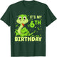 It’s My 6th Birthday Snake Birthday Girl Boy Party Matching T-Shirt - T-Shirt | Forest