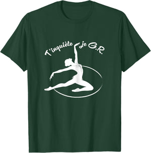 GRS Don't worry, I manage Humor Rhythmic Gymnastics Hoop , Black, Female X-Small T-Shirt - T-Shirt | Forest