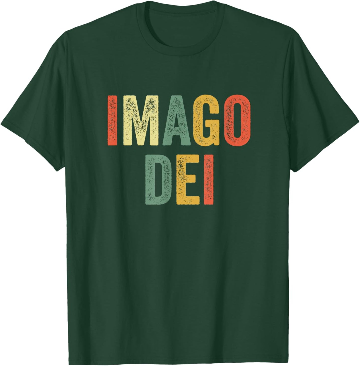 Imago Dei Image Of God Follower Genesis Creation Bible Verse T-Shirt - T-Shirt | Forest