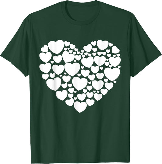 Cute Valentines Hearts Women Girls Toddler T-Shirt - T-Shirt | Forest