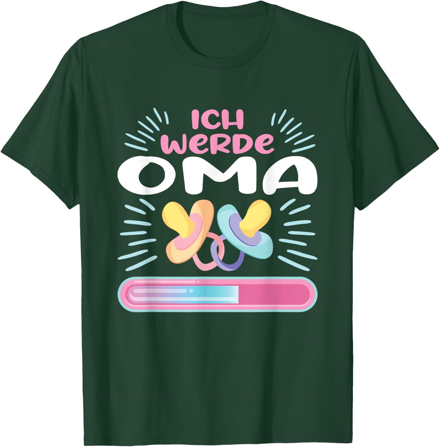 Schwangerschaft Verkünden Ich Werde Oma T-Shirt - T-Shirt | Forest