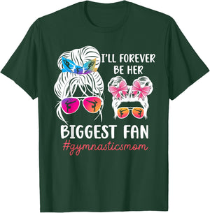 Her Biggest Fan Gymnastics Mom Of A Gymnast Mama T-Shirt - T-Shirt | Forest