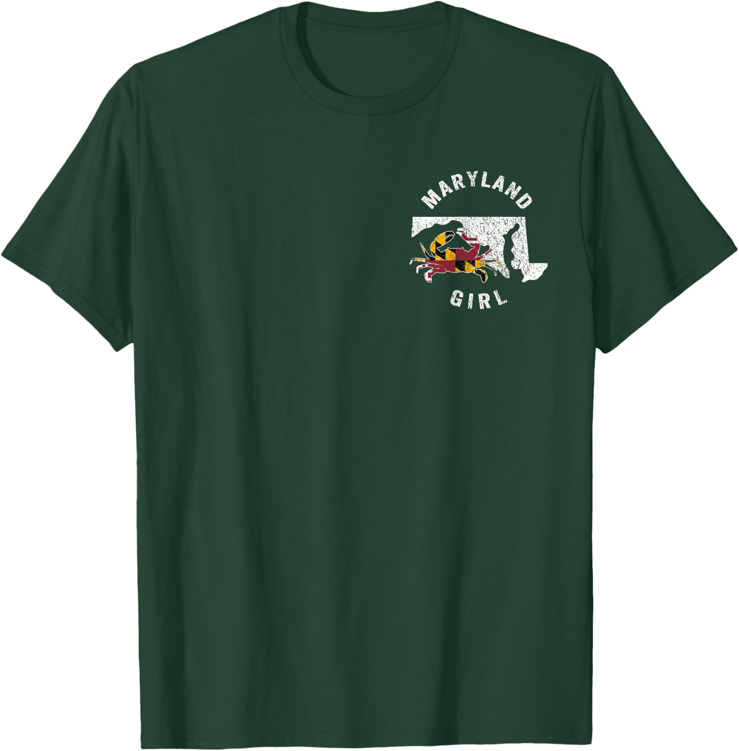Maryland Girl Maryland Crab Maryland Blue Crab Crabbing T-Shirt - T-Shirt | Forest