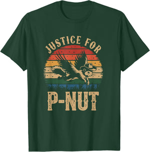 Justice For Peanut P’nut PNut Squirrel Lover T-Shirt - T-Shirt | Forest