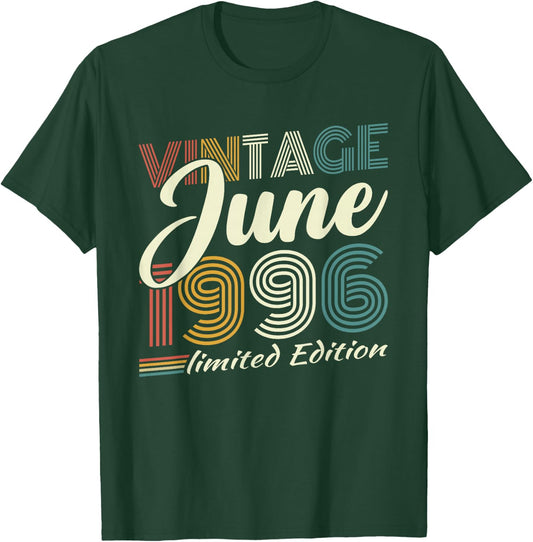 Vintage Juin 1996 Cadeau Anniversaire 30 Ans Hommes Femmes T-Shirt - T-Shirt | Forest