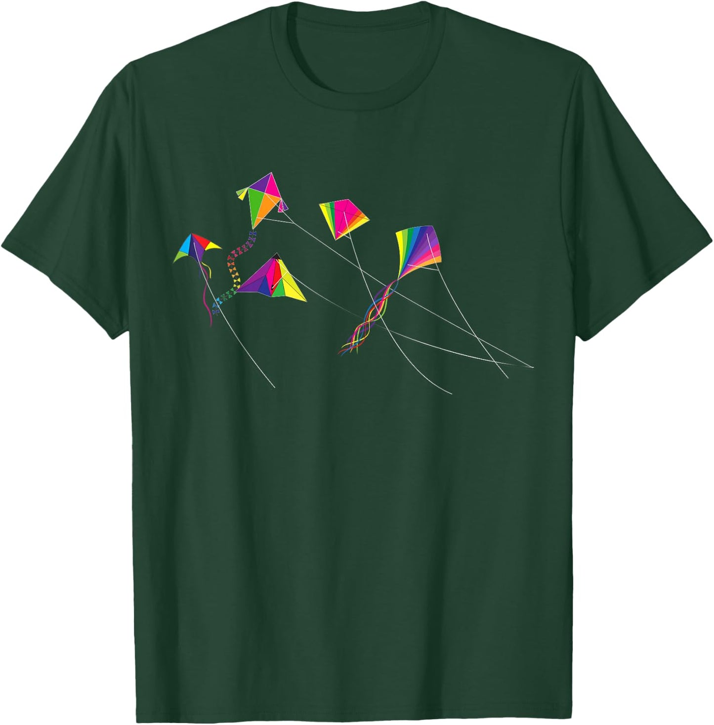 Kite Flying Kite Flyer Flying Wind Kites T-Shirt - T-Shirt | Forest