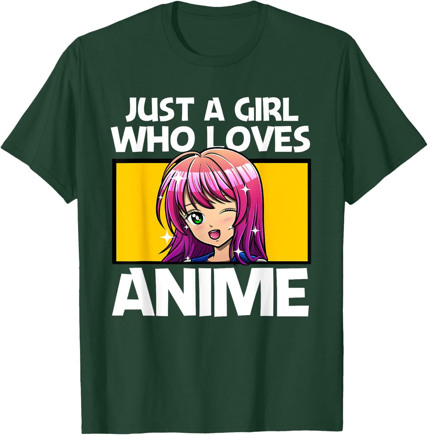 Anime Art Teen Girls Anime Merch Girl Anime Lovers T-Shirt - T-Shirt | Forest