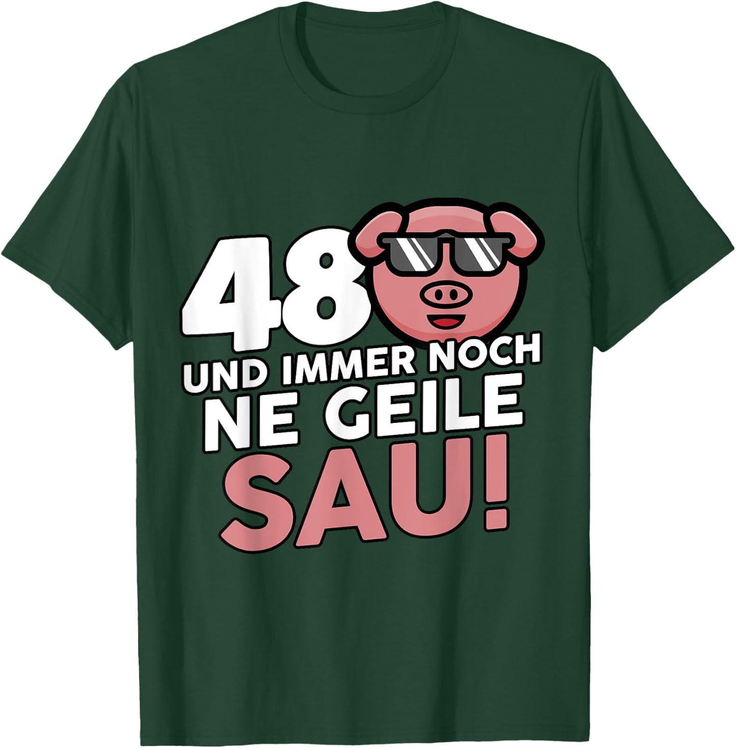 48. Geburtstag Mann Frau 48 Jahre Deko Lustig T-Shirt - T-Shirt | Forest