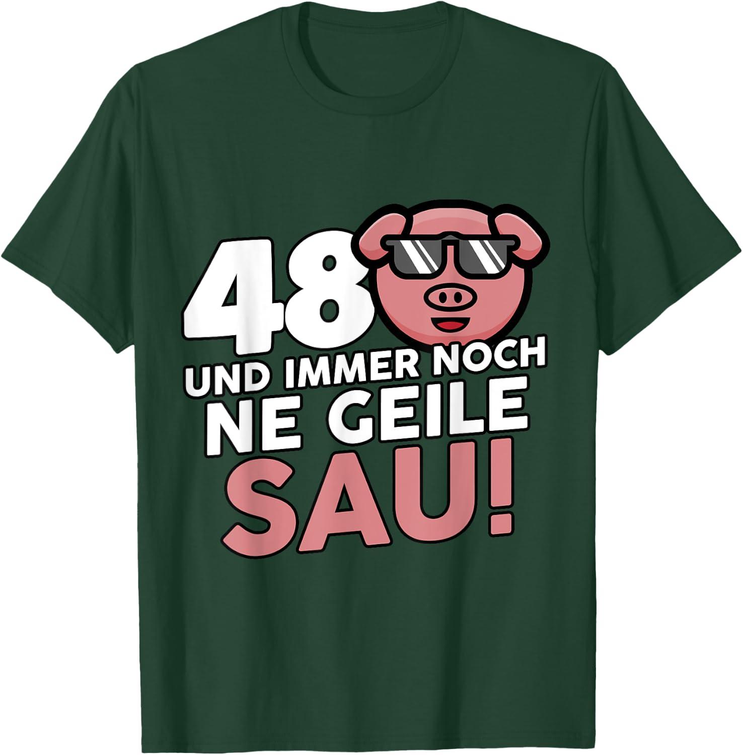 48. Geburtstag Mann Frau 48 Jahre Deko Lustig T-Shirt - T-Shirt | Forest