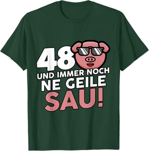 48. Geburtstag Mann Frau 48 Jahre Deko Lustig T-Shirt - T-Shirt | Forest