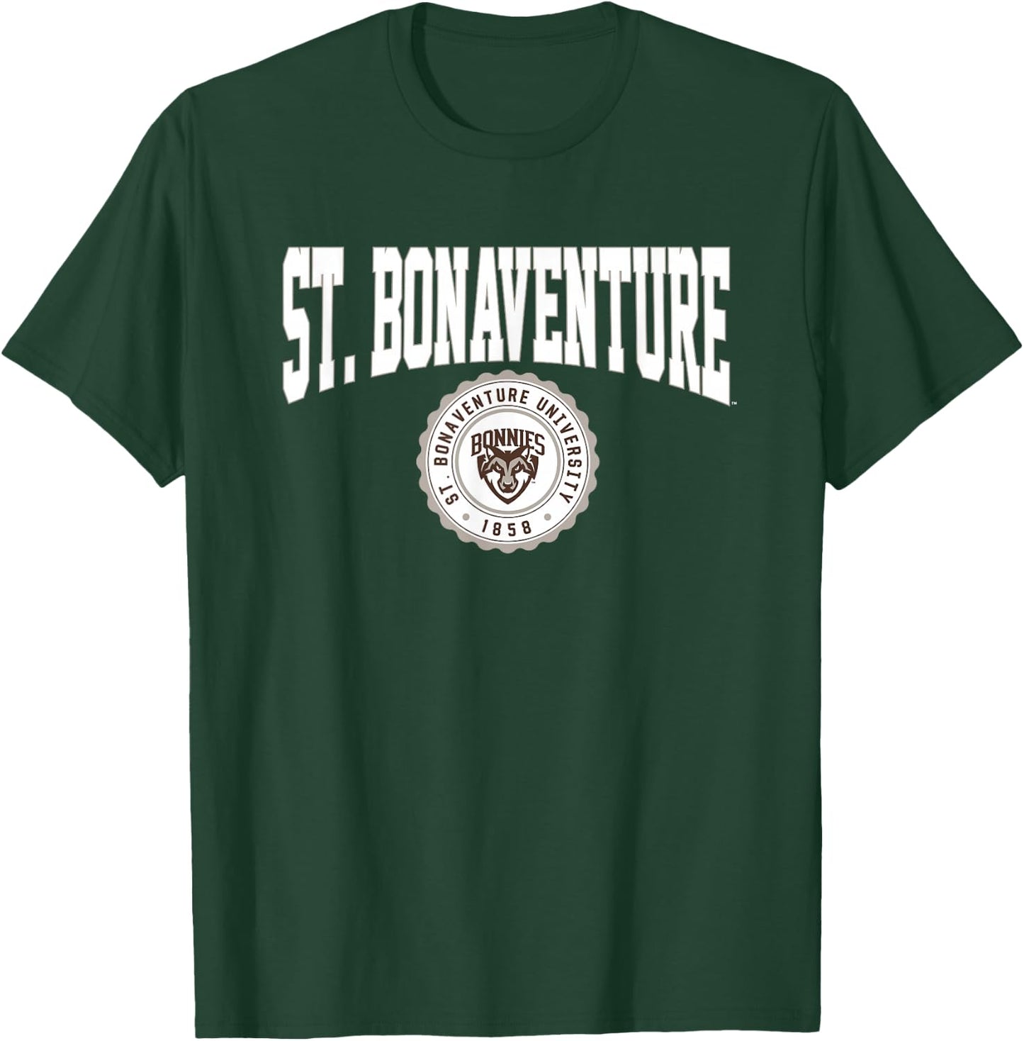 St. Bonaventure University Bonnies Collegiate Seal T-Shirt - T-Shirt | Forest