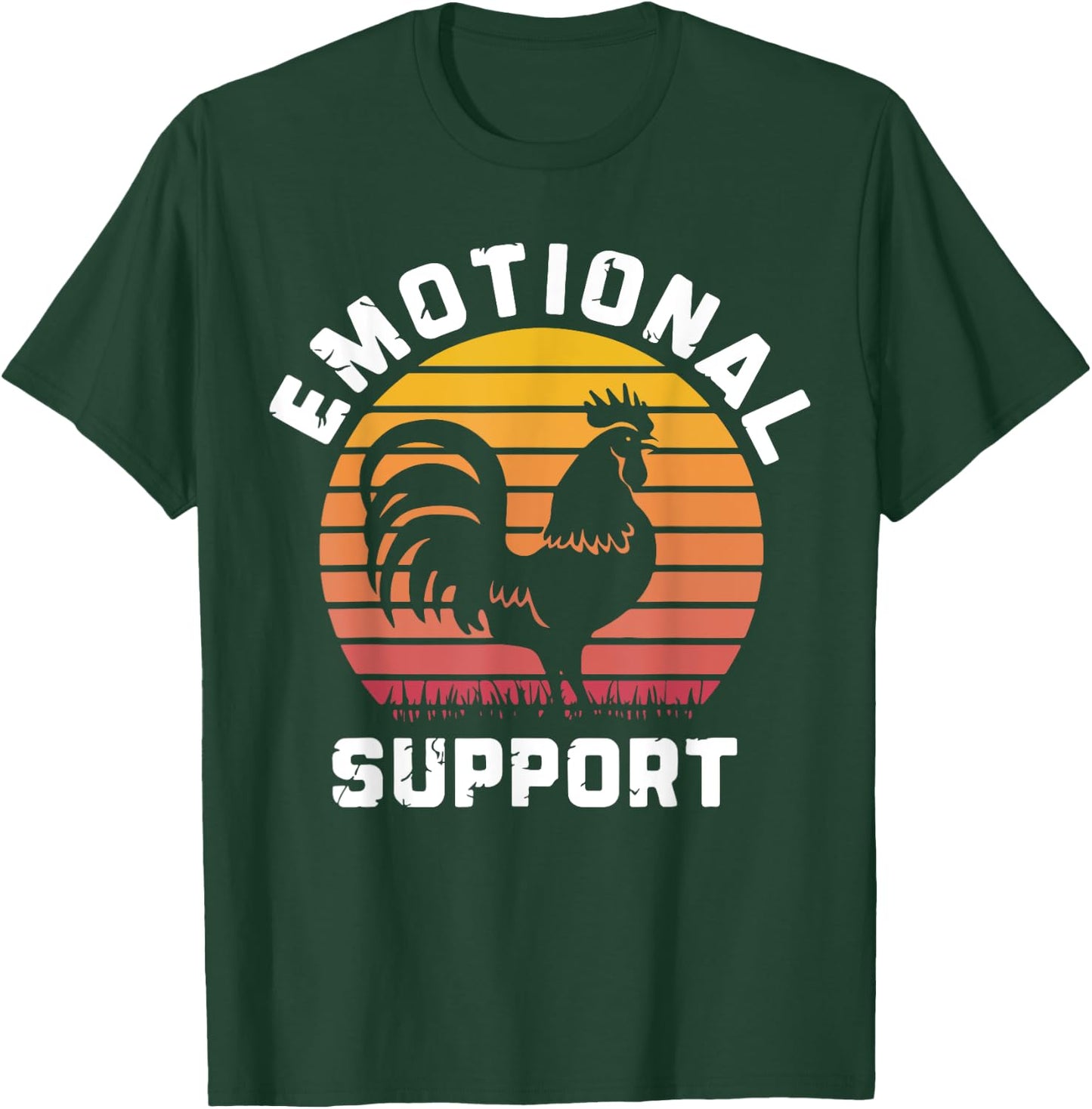 Cool Emotional Support Chicken, Emotional Support T-Shirt - T-Shirt | Forest