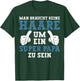 with "Dad Keine Haare Um Ein Super Papa Zu Sein Vatertag", black T-Shirt - T-Shirt | Forest