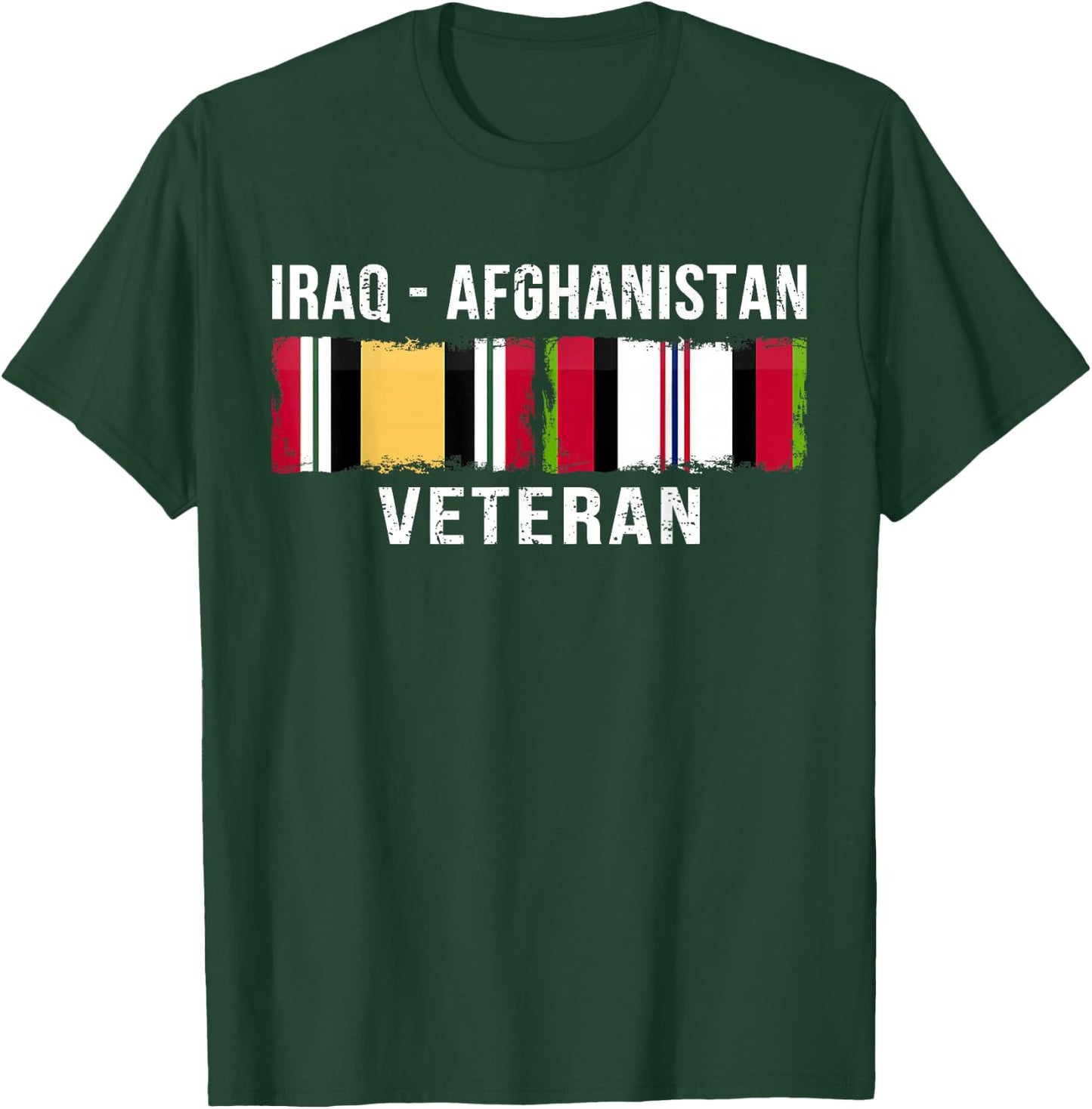 Afghanistan Flag Vintage Outfit Vintage Irag Afghanistan Veteran Gift - -Adults, Black, 3XL, Short Sleeve, Classic Fit, Cotton 60% Polyester 40% T-Shirt - T-Shirt | Forest