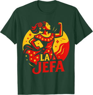 La Jefa The Boss in Spanish Funny Mexican Quote T-Shirt - T-Shirt | Forest