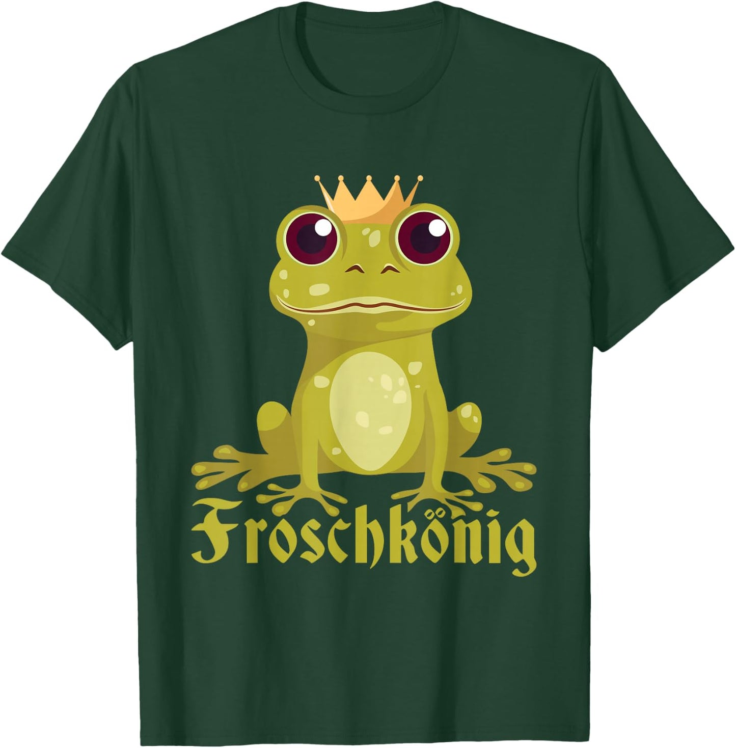 Frog King Carnival Costume Frogs Fancy Dress Men's , black T-Shirt - T-Shirt | Forest