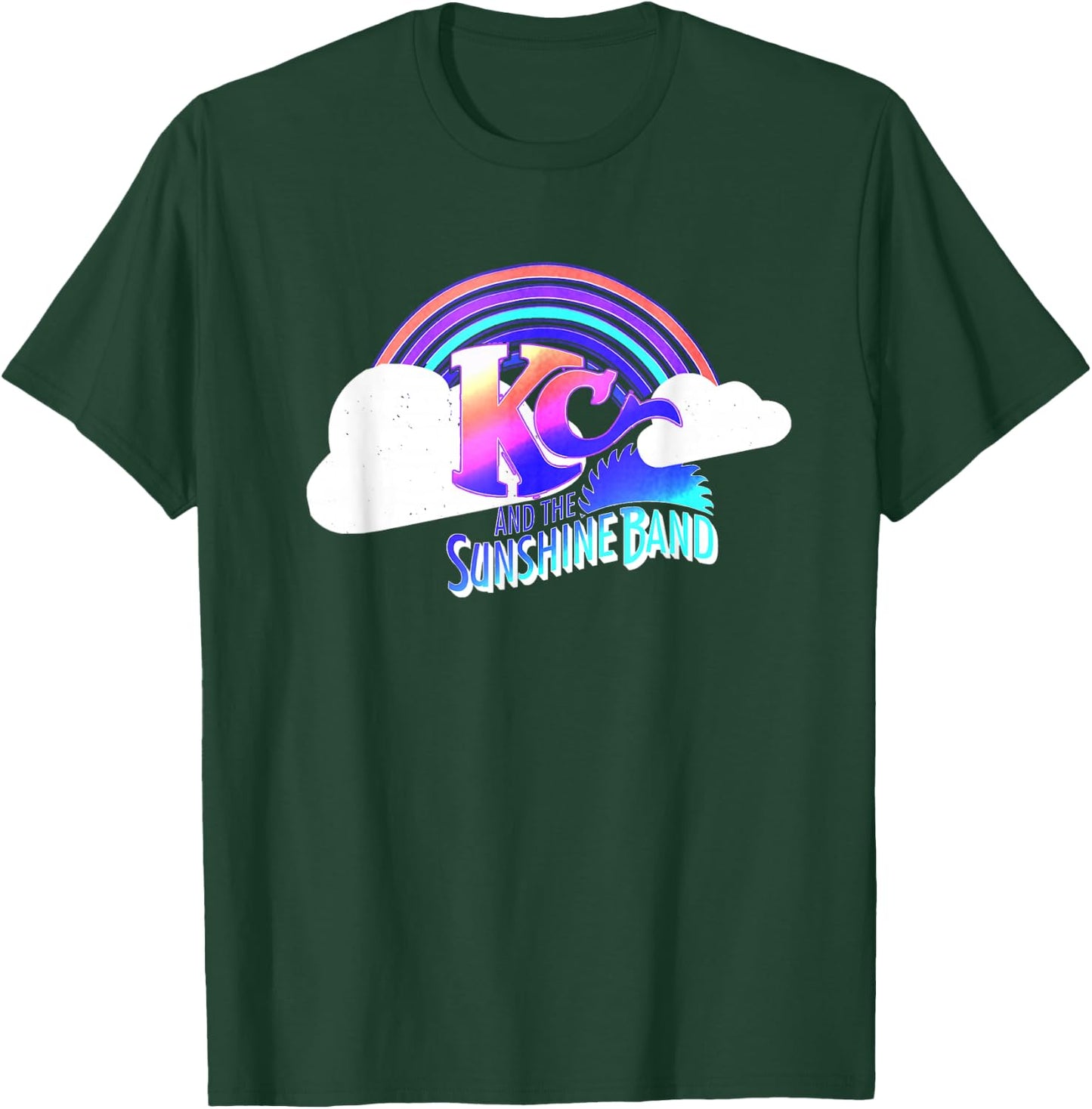 KC & The Sunshine Band Rainbow Cloud Logo T-Shirt - T-Shirt | Forest